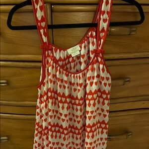 Kate Spade Red and White Heart Chemise